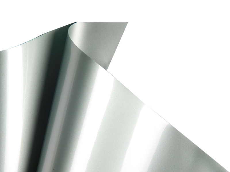 Perak abu-abu dipoles PVC langit-langit lembut film-16