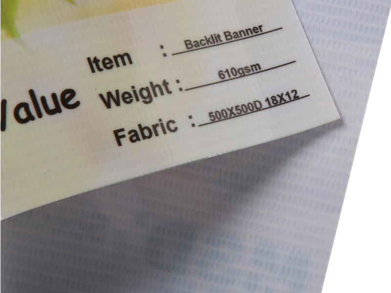 Fleksibel Banner Berlampu Latar Laminasi 610gsm yang Dapat Dicetak