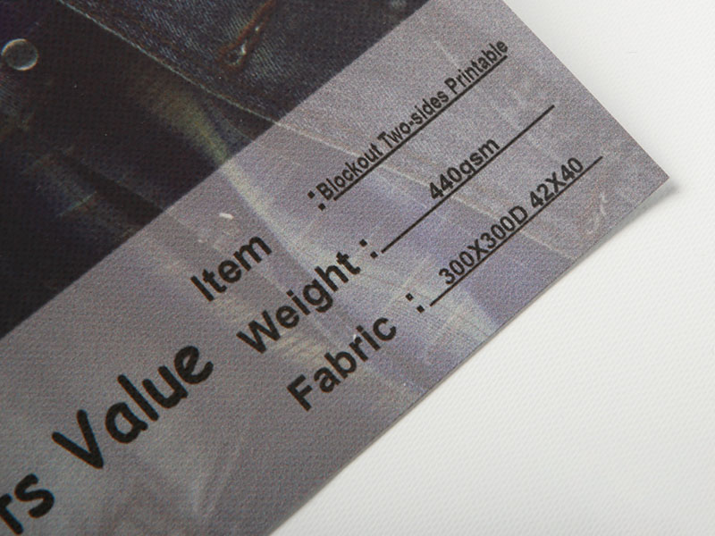 Film Plafon PVC Blackout 440gsm Dua Sisi Yang Dapat Dicetak