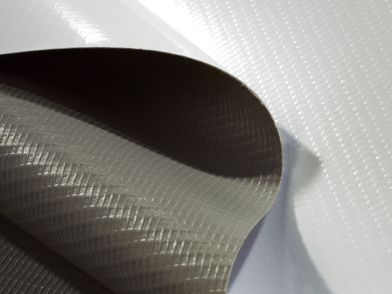 440gsm PVC Greyback Permukaan Putih Fleksibel Banner