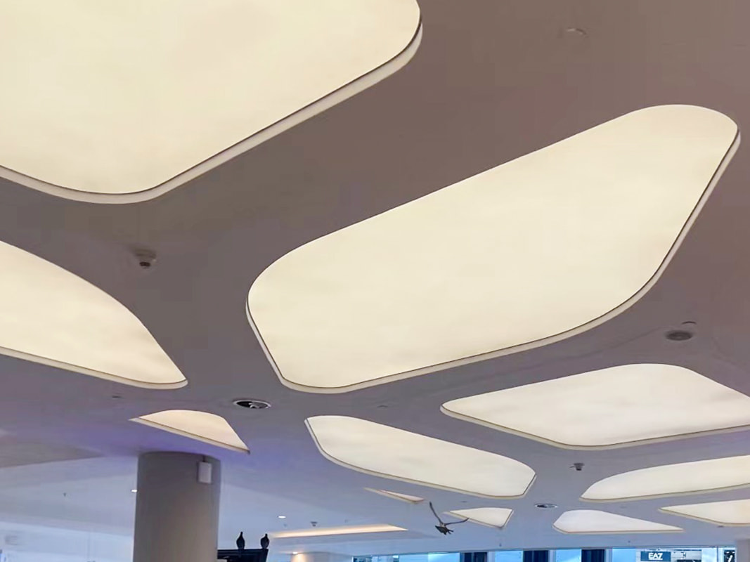Dicetak Putih PVC Vinyl Stretch Ceiling Film Dicetak Putih PVC Vinyl Stretch Ceiling Film