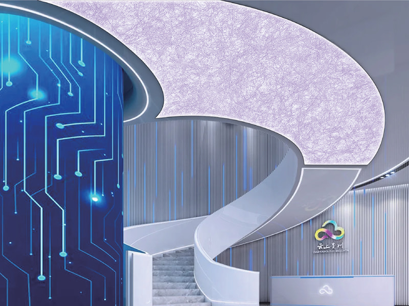 Film lembut langit-langit cetakan seni Film lembut langit-langit cetakan seni